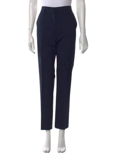 Pre-owned Sportmax Straight Leg Pants In Blue