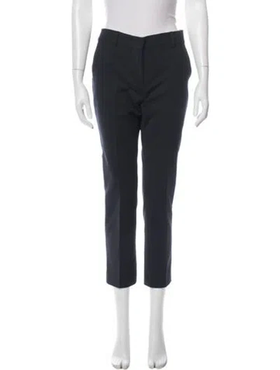 Pre-owned Sportmax Straight Leg Pants In Blue