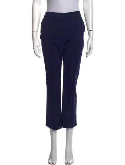 Pre-owned Sportmax Straight Leg Pants In Blue