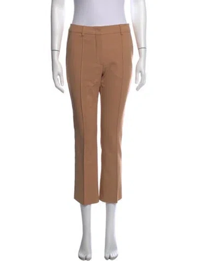 Pre-owned Sportmax Straight Leg Pants In Brown