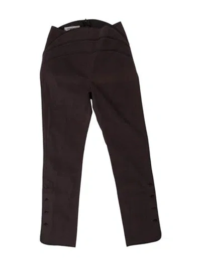 Pre-owned Sportmax Straight Leg Pants In Brown