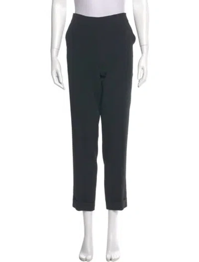 Pre-owned Sportmax Straight Leg Pants In Green