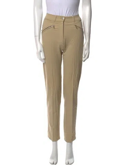 Pre-owned Sportmax Straight Leg Pants In Neutral