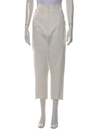 Pre-owned Sportmax Straight Leg Pants In Neutral