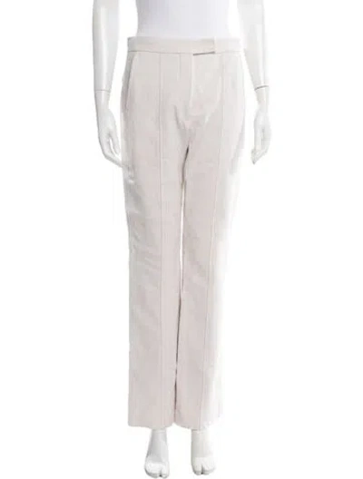 Pre-owned Sportmax Straight Leg Pants In Neutral