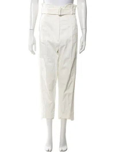 Pre-owned Sportmax Straight Leg Pants In Neutrals