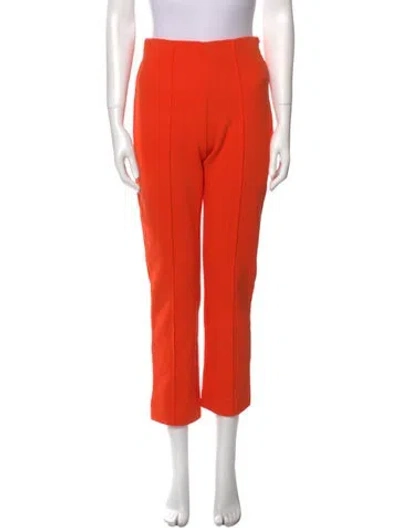 Pre-owned Sportmax Straight Leg Pants In Orange
