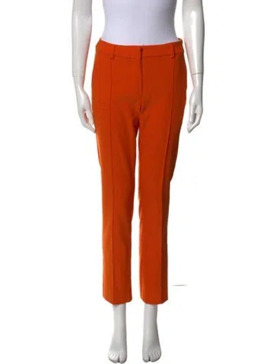 Pre-owned Sportmax Straight Leg Pants In Orange
