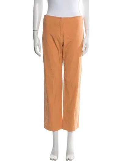Pre-owned Sportmax Straight Leg Pants In Orange