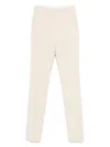 Sportmax Max Mara  Ivory Tailored Belt Loops Trousers In Neutral