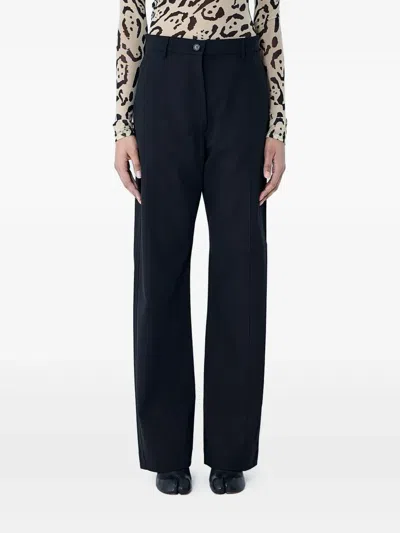Sportmax Straight-leg Trousers In Black