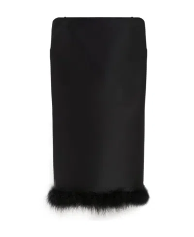 Sportmax Straight Mini Dress In Black