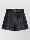 Sportmax Straight Shorts Belt Loops Side Pockets In Multi