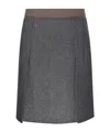 Sportmax Riga Tweed Midi Skirt In Black