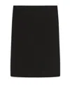 Sportmax Straight Stretch Wool Skirt In Black