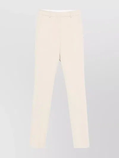 SPORTMAX STRAIGHT TROUSERS BELT LOOPS
