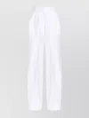 Sportmax Cotton Trousers With Pleated Design And Pockets