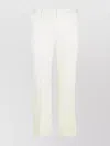 Sportmax Straight Trousers With Front Crease And Pockets In White