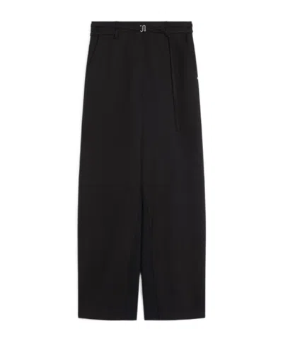 Sportmax Straight Trousers With Knitted Detail