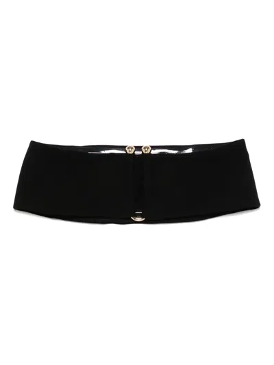 Sportmax Strapless Bandeau Top In Black