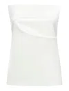 Sportmax Strapless Bustier Top In White