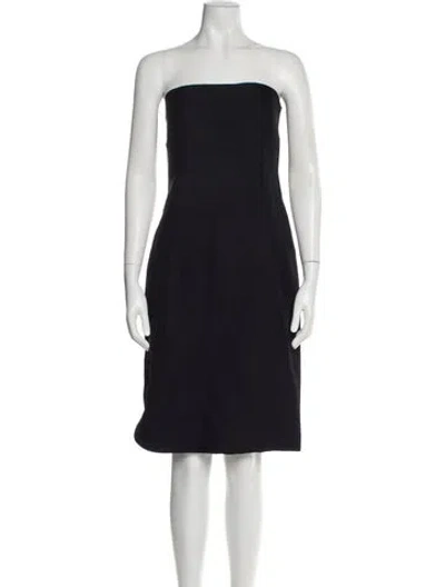 Pre-owned Sportmax Strapless Mini Dress In Gray
