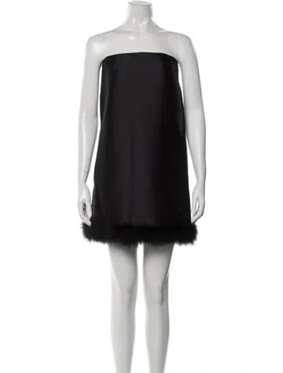 Pre-owned Sportmax Strapless Mini Dress W/ Tags In Black