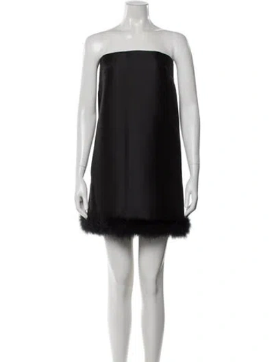 Pre-owned Sportmax Strapless Mini Dress W/ Tags In Black