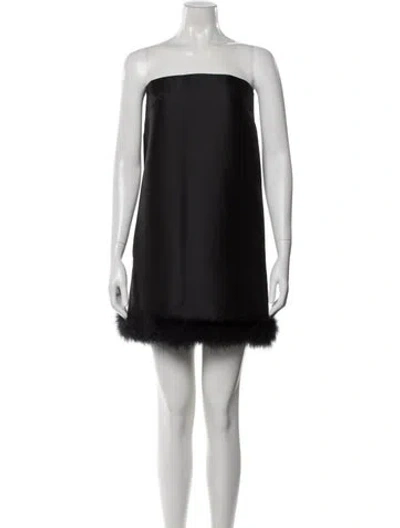 Pre-owned Sportmax Strapless Mini Dress W/ Tags In Black