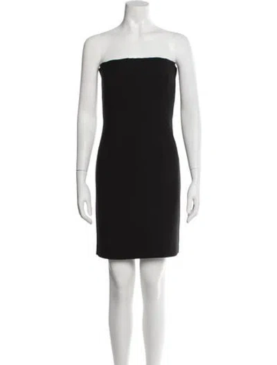 Pre-owned Sportmax Strapless Mini Dress W/ Tags In Black