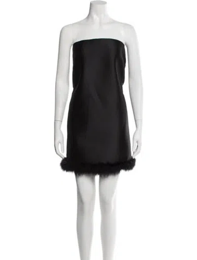 Pre-owned Sportmax Strapless Mini Dress W/ Tags In Black
