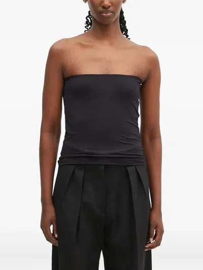 Sportmax Strapless Tube Top In Black