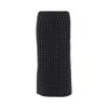 Sportmax Crystal Studded High Waist Midi Skirt In Black