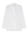 Sportmax Stretch Bi-material Blazer In Optical White