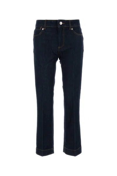 Sportmax Women's Umbria Mini Flare Denim Trousers In Blue