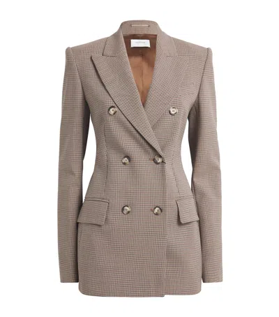 SPORTMAX STRETCH-GABARDINE DOUBLE-BREASTED BLAZER 