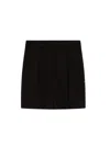 Sportmax Tailored Wide Leg Cotton Shorts In Black