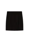 Sportmax Tailored Wide Leg Cotton Shorts In Black