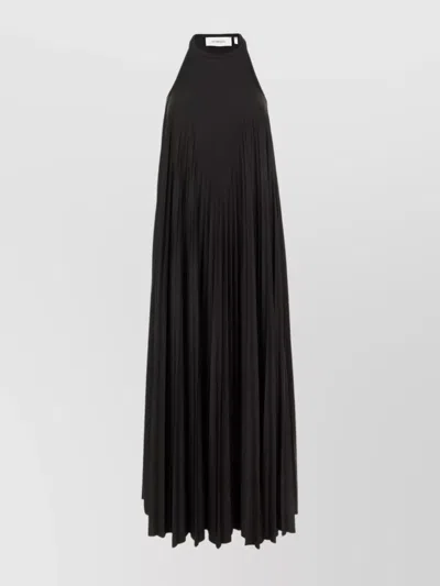 Sportmax Stretch Polyester Dress Cut-out Back In Black