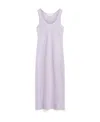 Sportmax Stretch Silk Sleeveless Dress In White
