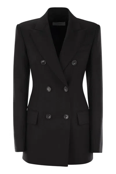 SPORTMAX SPORTMAX STRETCH WOOL FITTED BLAZER
