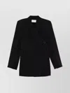 Sportmax Chalk-striped Blazer With Crossover Fastening