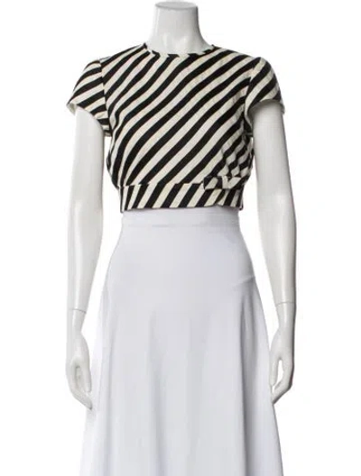Pre-owned Sportmax Striped Jacket In Black