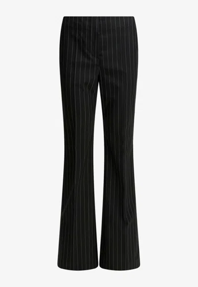 Sportmax Striped Tailored Pants In Blue