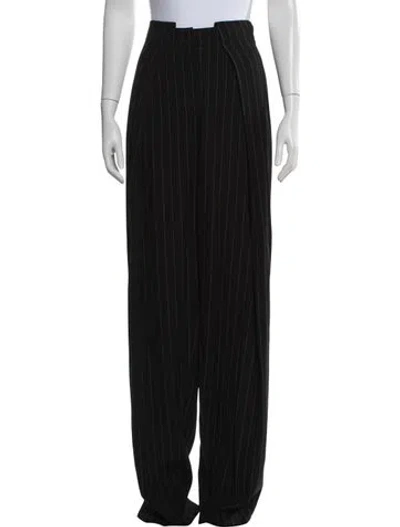 Pre-owned Sportmax Striped Wide Leg Pants W/ Tags In Black