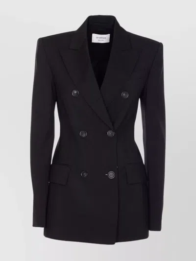 SPORTMAX STRUCTURED DOUBLE-BREASTED LONGLINE JACKET WITH BUTTON DETAILING