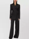Sportmax Structured Jacket With Flap Pockets And Notched Lapel In Black