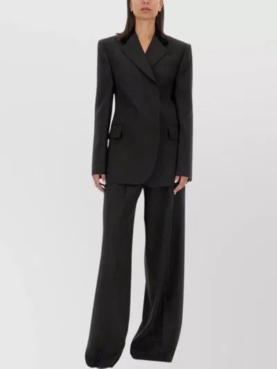 SPORTMAX STRUCTURED JACKET WITH FLAP POCKETS AND NOTCHED LAPEL