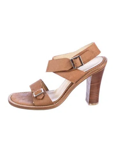 Pre-owned Sportmax Suede Sandals In Multicolor