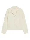Sportmax Long-sleeved Wool Jacket In Blanco